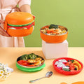 Burger Shaped Stainless Steel Lunch Box ( 1pc )
