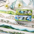 Scenery Journaling Scrapbooking Washi Tape Sticker Roll ( 4pcs )