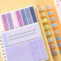 Aesthetic Combination Sticky Notes Spiral Notebook Diary ( 1pc )
