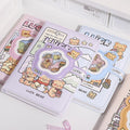 Kawaii Bear Confetti Magnetic Strap Notebook Diary ( 1pc )