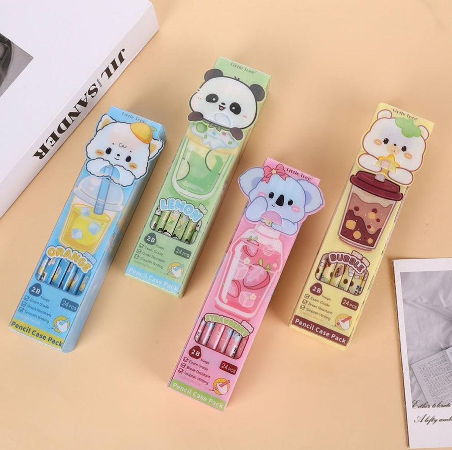 Animal Theme Pencil Set ( 24pcs )