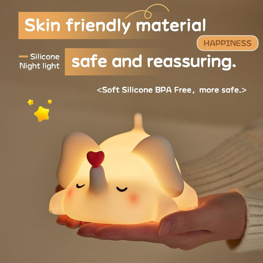 Jumbo Elephant Silicone Lamp Rechargeable ( 1pc )