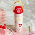 Pinteresty Pastel Pop Double Sipper Stainless Steel Bottle ( 1pc )