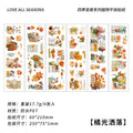Natural Floral Journaling Scrapbooking Stickers Sheets ( 6pcs )