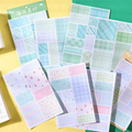 Checkered Twilight Journaling Scrapbooking Sticker Book ( 4sheets )