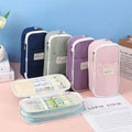 Aesthetic Canvas Expandable Multipurpose Stationery Pouch ( 1pc )