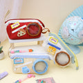 Aesthetic Wide Opening Multipurpose Stationery Pencil Pouch ( 1pc )