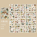 Retro Manor Series Journaling Scrapbooking Stickers Book ( 20 Sheets )
