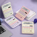 Pastel Aesthetic Calculator Solar / Battery Operated Big ( 1pc )