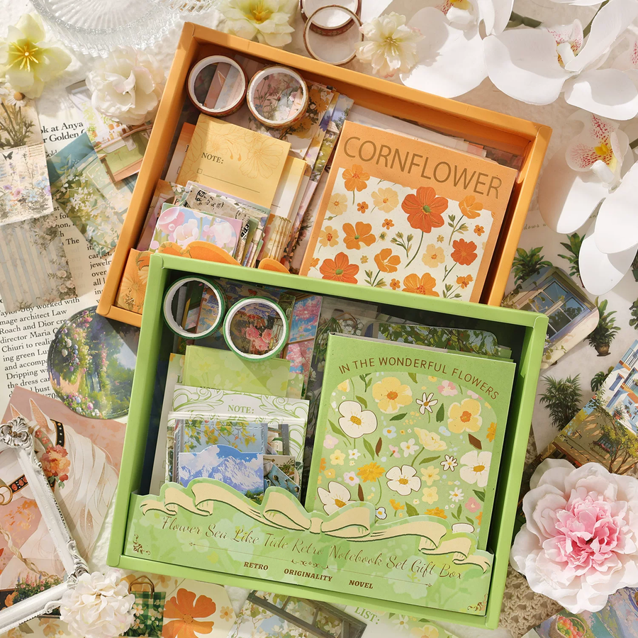Sea of Flowers Series Journaling Scrapbook Gift Set ( 1 set )