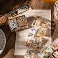 Vintage Retro Journaling Stamp Sticker Roll ( 1pc )