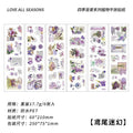 Natural Floral Journaling Scrapbooking Stickers Sheets ( 6pcs )