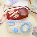 Aesthetic Wide Opening Multipurpose Stationery Pencil Pouch ( 1pc )