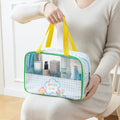 Kawaii PVC Semi Transparent Big Travel Wash Bag ( 1pc )
