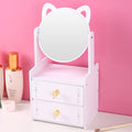 DIY Makeup Desk Organizer With Mirror ( 1pc )