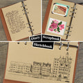 Vintage European Style Binder Journaling Notebook Diary Refillable ( 1pc )