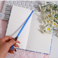 Fresh & Floral Bow Charm Hardbound Handbook Notebook Diary ( 1pc )