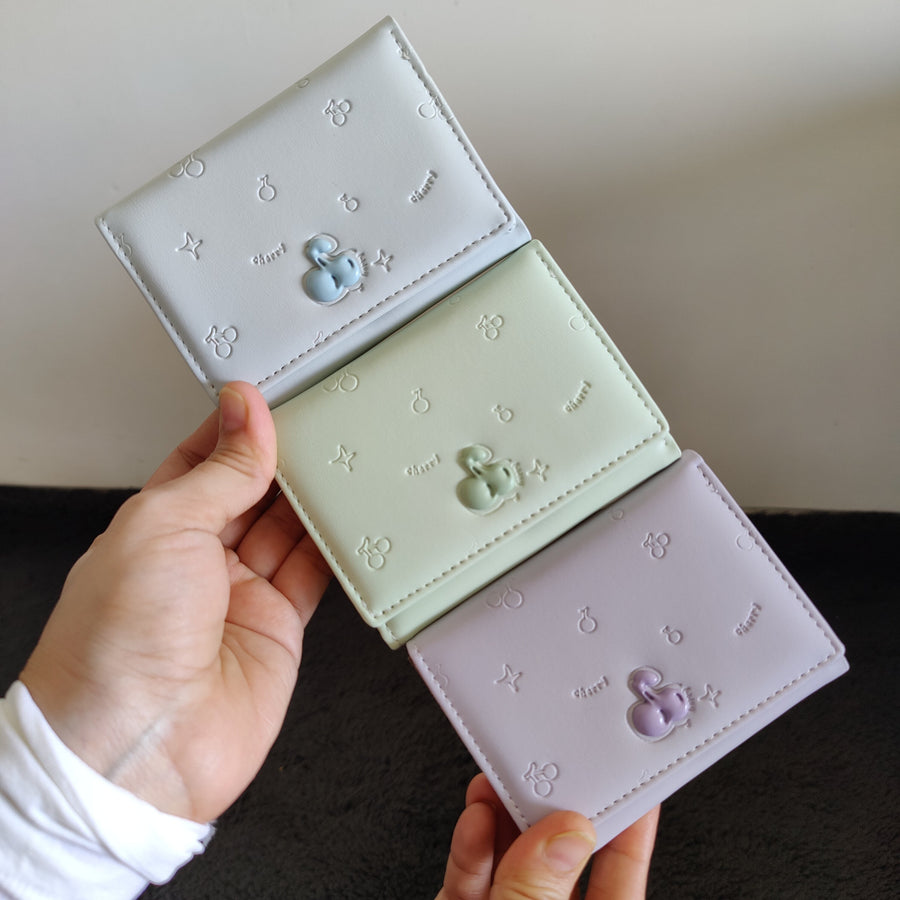 Pastel Cherry Trifold Wallet ( 1pc )