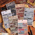 Quoted Retro Vintage Journaling Sticker Sheets ( 6 Sheets )
