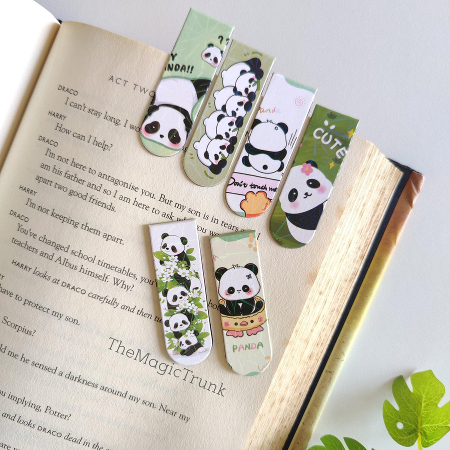 Panda Magnetic Bookmarks ( 6pcs )