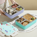 Pastel Lunch Time Three Compartment 100% Leakproof Bento Lunch Box ( 1pc )