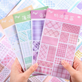 Checkered Twilight Journaling Scrapbooking Sticker Book ( 4sheets )