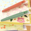 Floral Aesthetic File Folder with Button Lock ( 1pc )