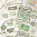 Memory Quotes Series Vintage English Label Journaling Scrapbooking Stickers ( 25pcs )