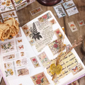 Vintage Retro Journaling Stamp Sticker Roll ( 1pc )