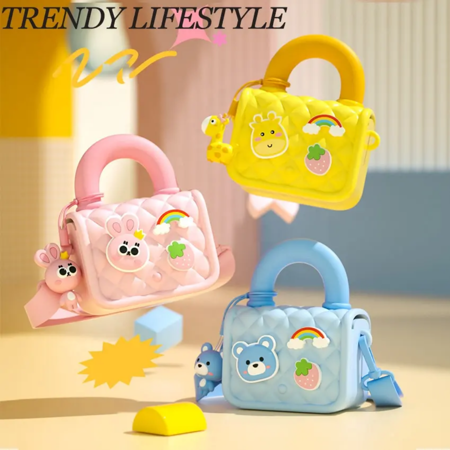 Cute Kawaii Character Silicone Sling Crossbody Bag ( 1pc )