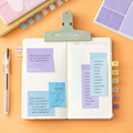 Aesthetic Combination Sticky Notes Spiral Notebook Diary ( 1pc )