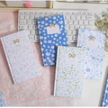 Fresh & Floral Bow Charm Hardbound Handbook Notebook Diary ( 1pc )