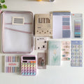 Aesthetic Mesh Folder Pouch Stationery Combo / Hamper