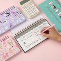 Cat Aesthetic Spiral Weekly Planner Desk Calendar Planner ( 1 pc )