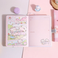 Milu Cat Kawaii Combination Lock Notebook Diary ( 1pc )
