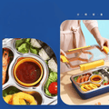 Four Compartment Transfer Proof 100% Leakproof Bento Lunch Box ( 1pc )