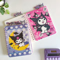Kuromi Illusion Spiral Notebook Diary ( 1pc )