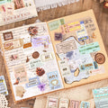 Stamp Journaling Scrapbooking Stickers ( 4 sheets )