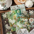 Rose Flower Series PET Journaling Scrapbooking Sticker Sheets ( 4 Sheet )