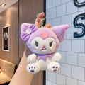 Sanrio Bow Charm Soft Plush Keychain ( 1pc )