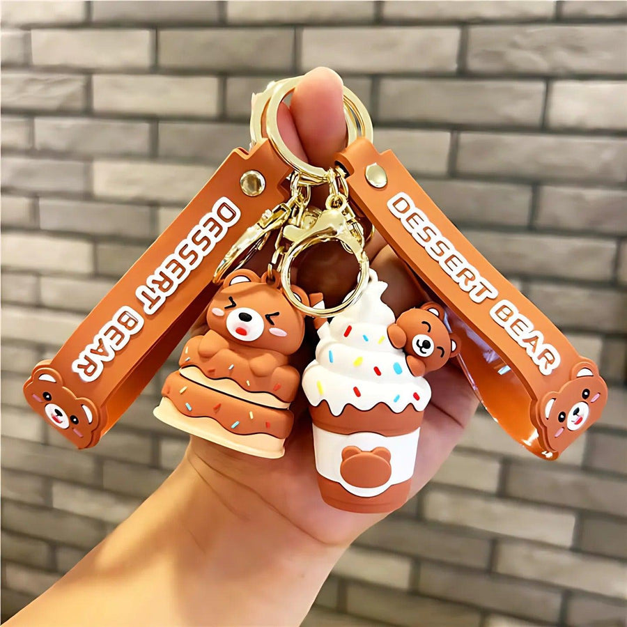 Bear Dessert Keychain ( 1pc )
