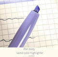 Aesthetic 6 in 1 Stationery Gel Pen Highlighter Set ( 1pc )