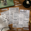 English Motivational Quoted Journaling Sticker Sheets ( 4 Sheets )