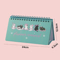 Cat Aesthetic Spiral Weekly Planner Desk Calendar Planner ( 1 pc )