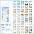 Seasonal Landscape PET Washi Journaling Scrapbooking Stickers Book ( 1pc )