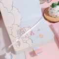 Milu Cat Kawaii Combination Lock Notebook Diary ( 1pc )