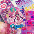 Sparkle Glitter Scrapbooking Sticker Book ( 24Sheets )