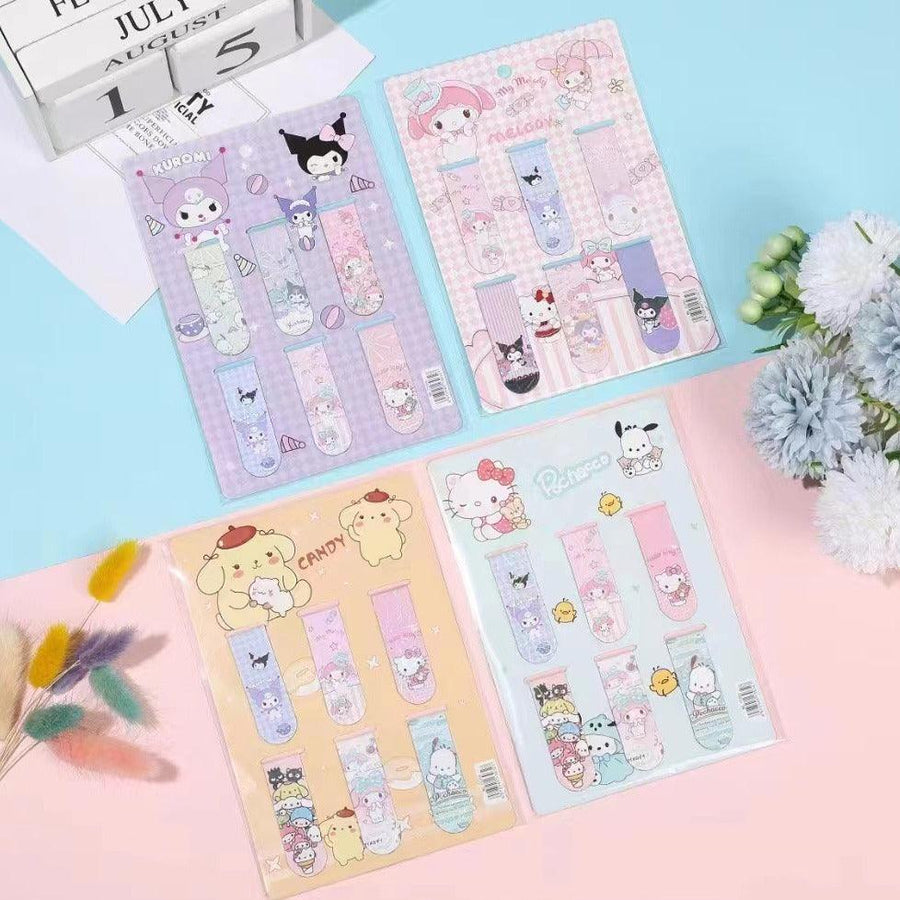 Sanrio Kuromi Magnetic Bookmarks ( 6pcs )