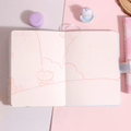 Milu Cat Kawaii Combination Lock Notebook Diary ( 1pc )