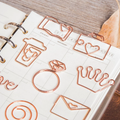 Aesthetic Paper Clip Bookmarks ( 8pcs )